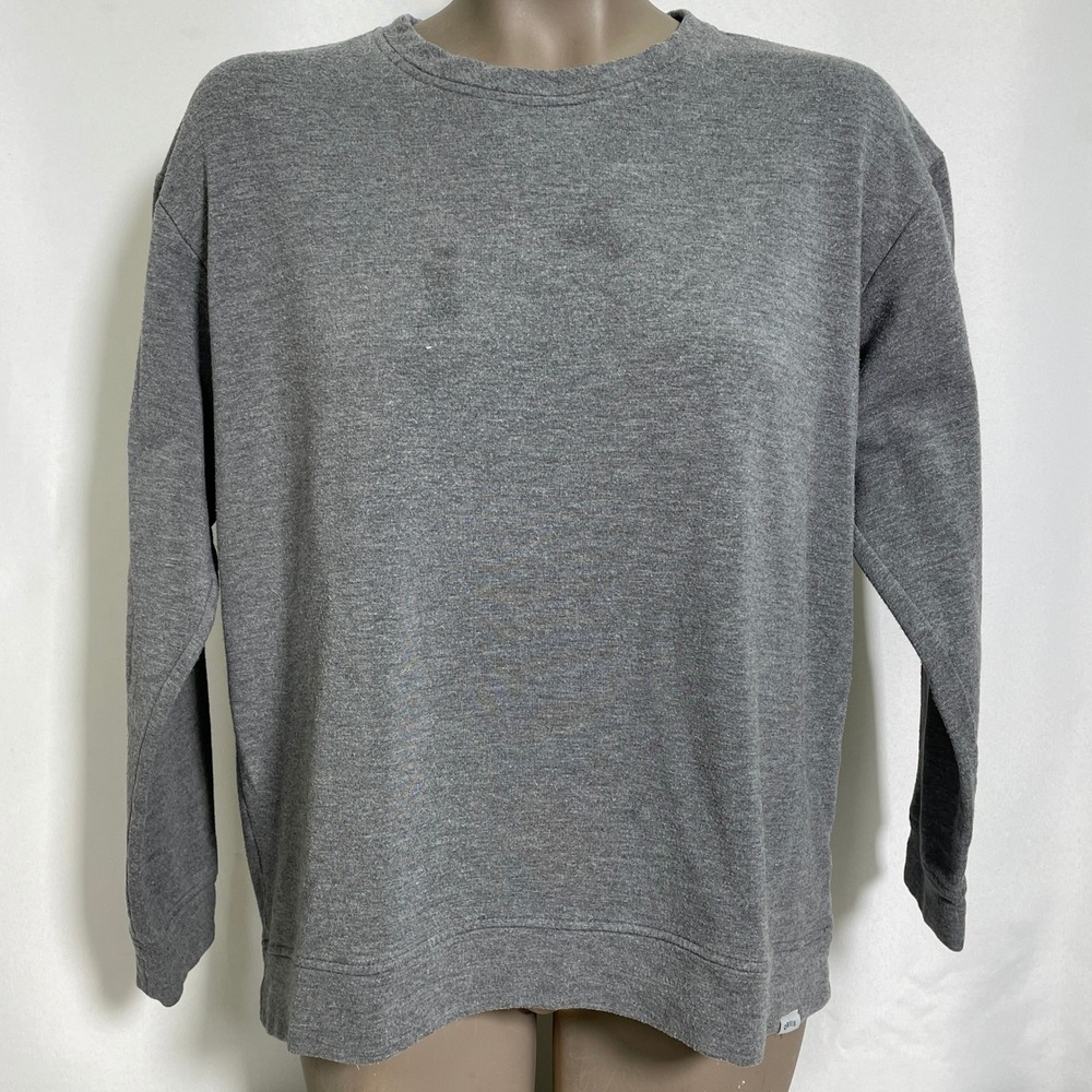 Orvis Heather Gray Soft Cozy Fleece Sweatshirt Women's MEDIUM